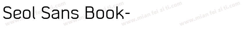 Seol Sans Book字体转换